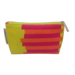 Donald Robertson for Clinique neon makeup bag